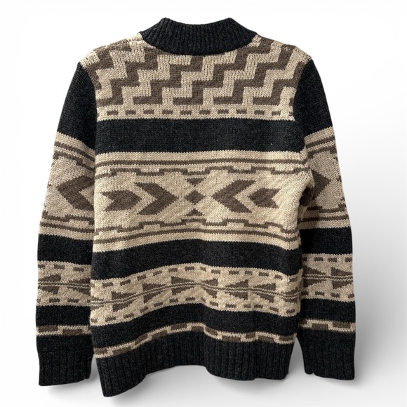 Pendleton Women’s Graphic Shetland Collection Wool Zip Cardigan Medium - Picture 2 of 6